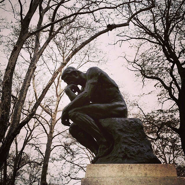 Recognize this guy? #rodin #philly #usa #weekend #family #laststop #thinker