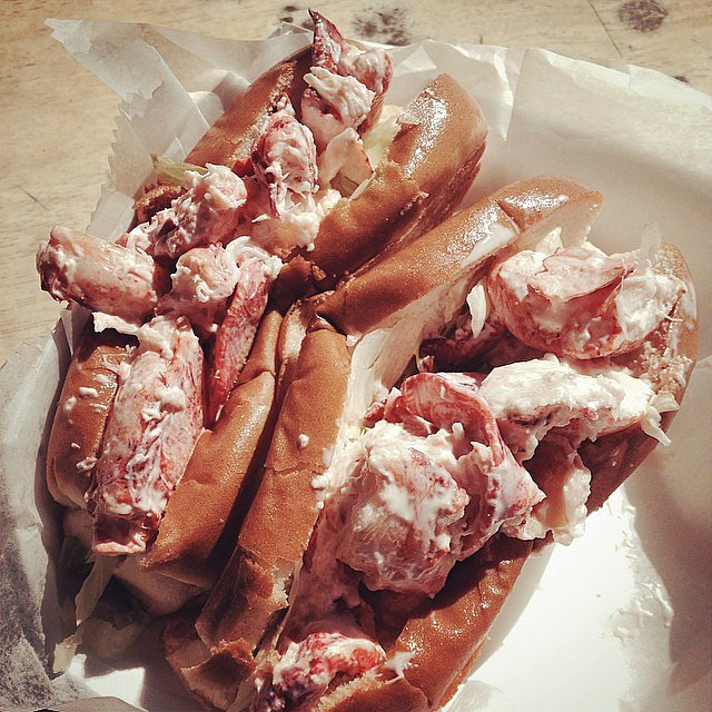 Lobster roll breakfast -- most important meal of the day. 