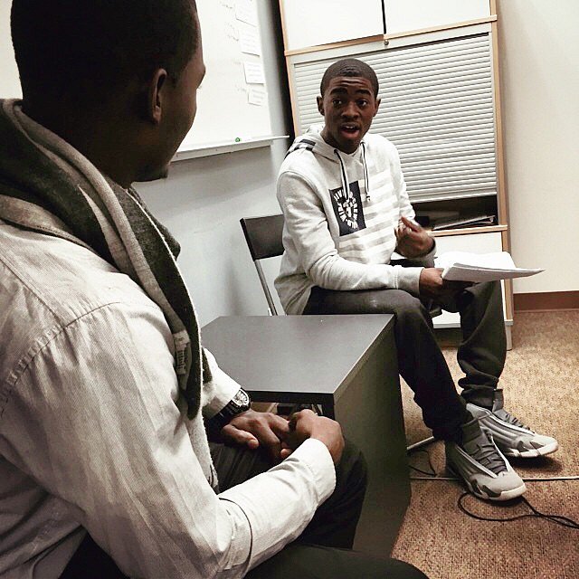 Alex and Aubrey debate the second amendment rights of people who have been convicted of a crime on Debate Day @exalt_youth. #criminaljustice #risingabove #massincarceration #knowledgeispower #crossroads #brooklyn #newyork #usa  @hinefellows