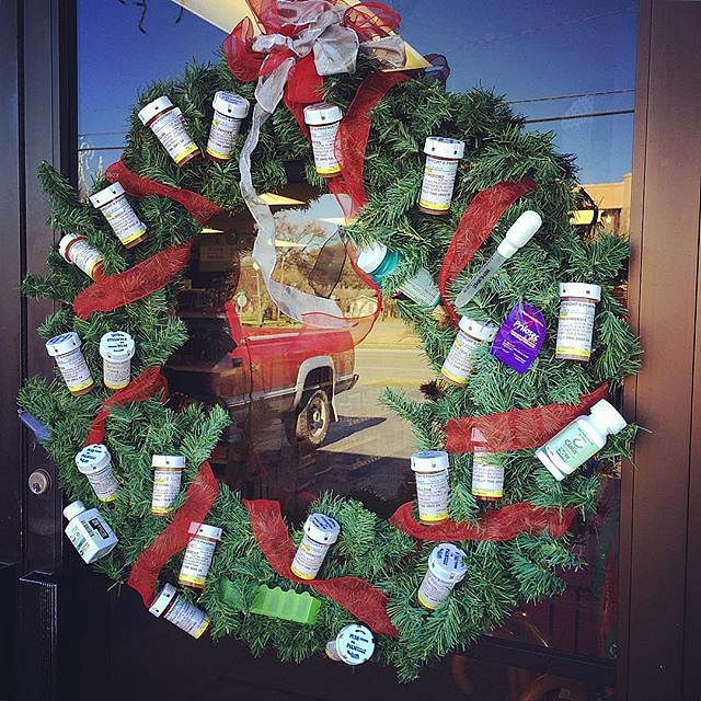 #nowords #holidays #clifton #texas #usa #wreath #bahumbug #prescribed