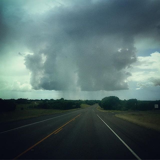 Rain cloud 12 o'clock. 