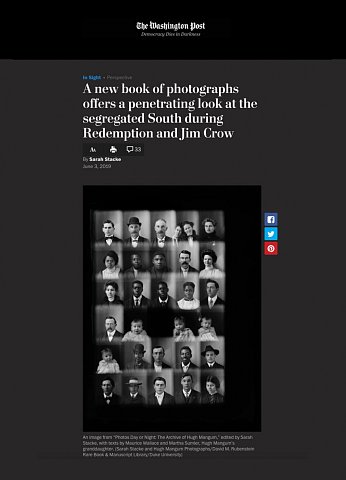 A new book of photographs offers a penetrating look at the segregated South during Redemption and Jim Crow <br> June 3, 2019