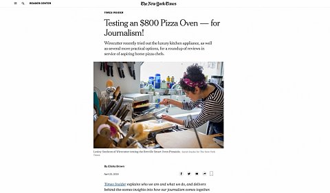 Testing an $800 Pizza Oven — for Journalism! <br> April 23, 2019